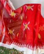 Ruby Red Monipuri Saree - Image 2